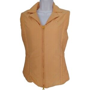 PRI Equestrian Sleeveless Vest Slimming Waist Gold Womens Sz S